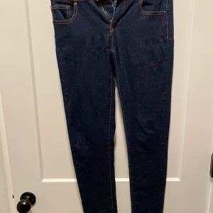 High waisted skinny jeans
